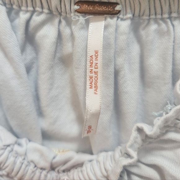 Free People Off The Shoulder Fleur De Jour Embroidered Mini Dress Women's Size S - Picture 6 of 8